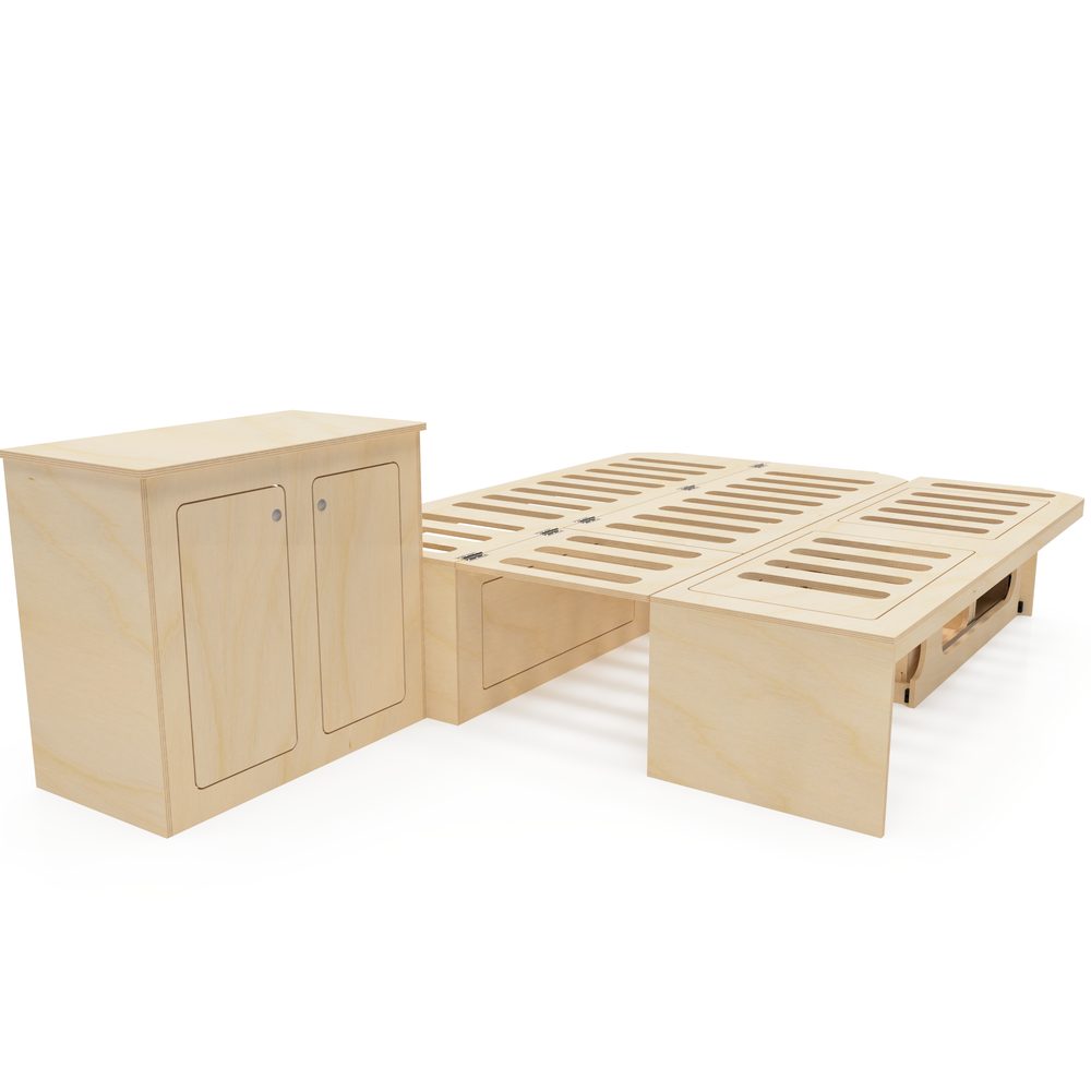 Plain Ply Side Pod Campervan Interior