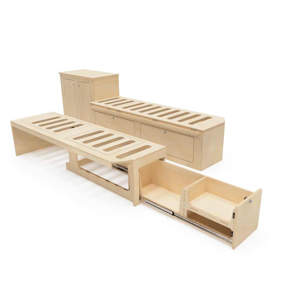 Plain Ply Side Pod Campervan Interior