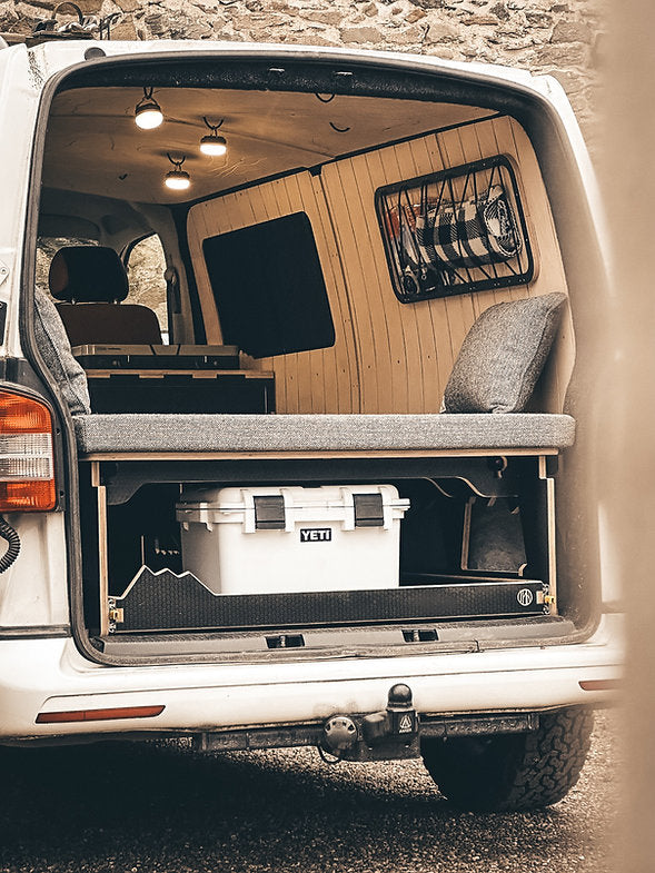 Cuillin: Full Width & 3/4 bed option for Small/Medium Vans with storage options