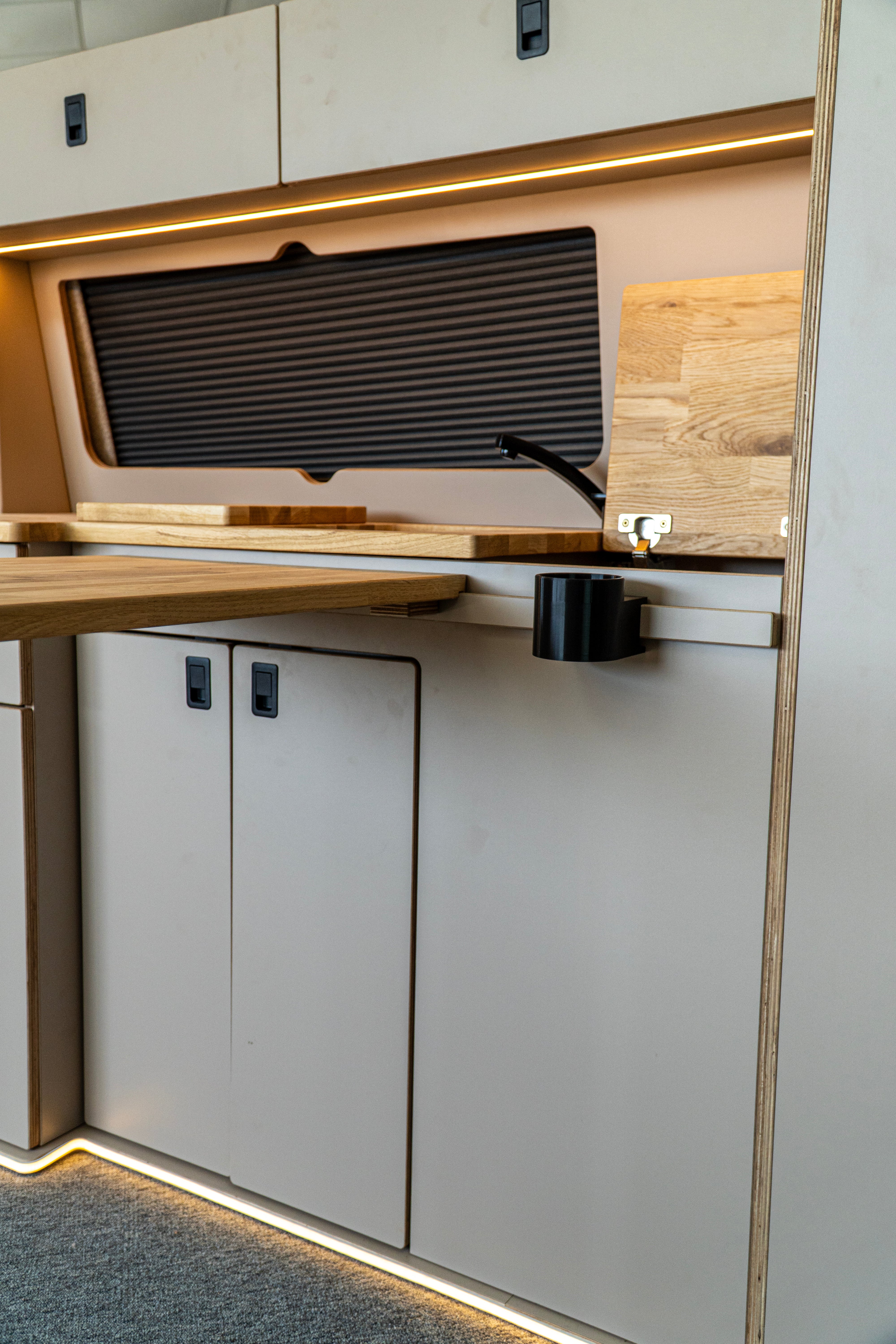 Ford Transit Slimline 130 Campervan Kitchen interior
