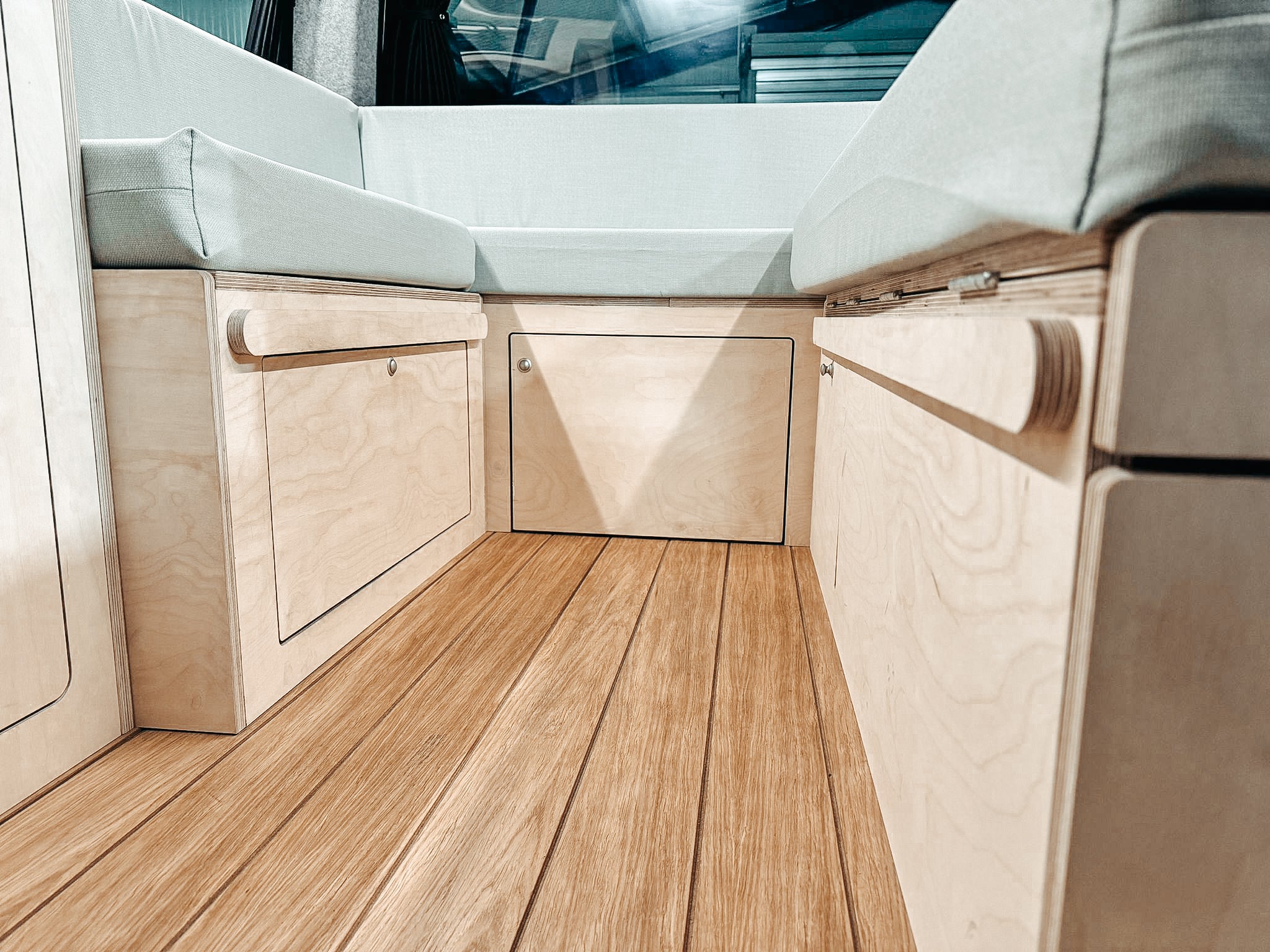 Plain Ply U Shaped Campervan Interior
