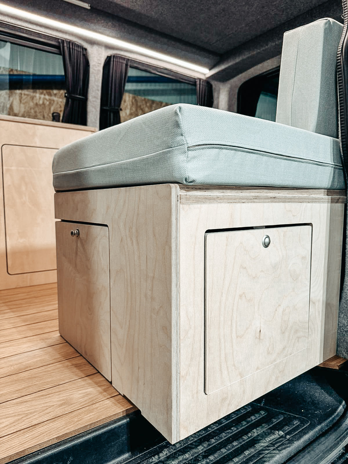 Plain Ply U Shaped Campervan Interior