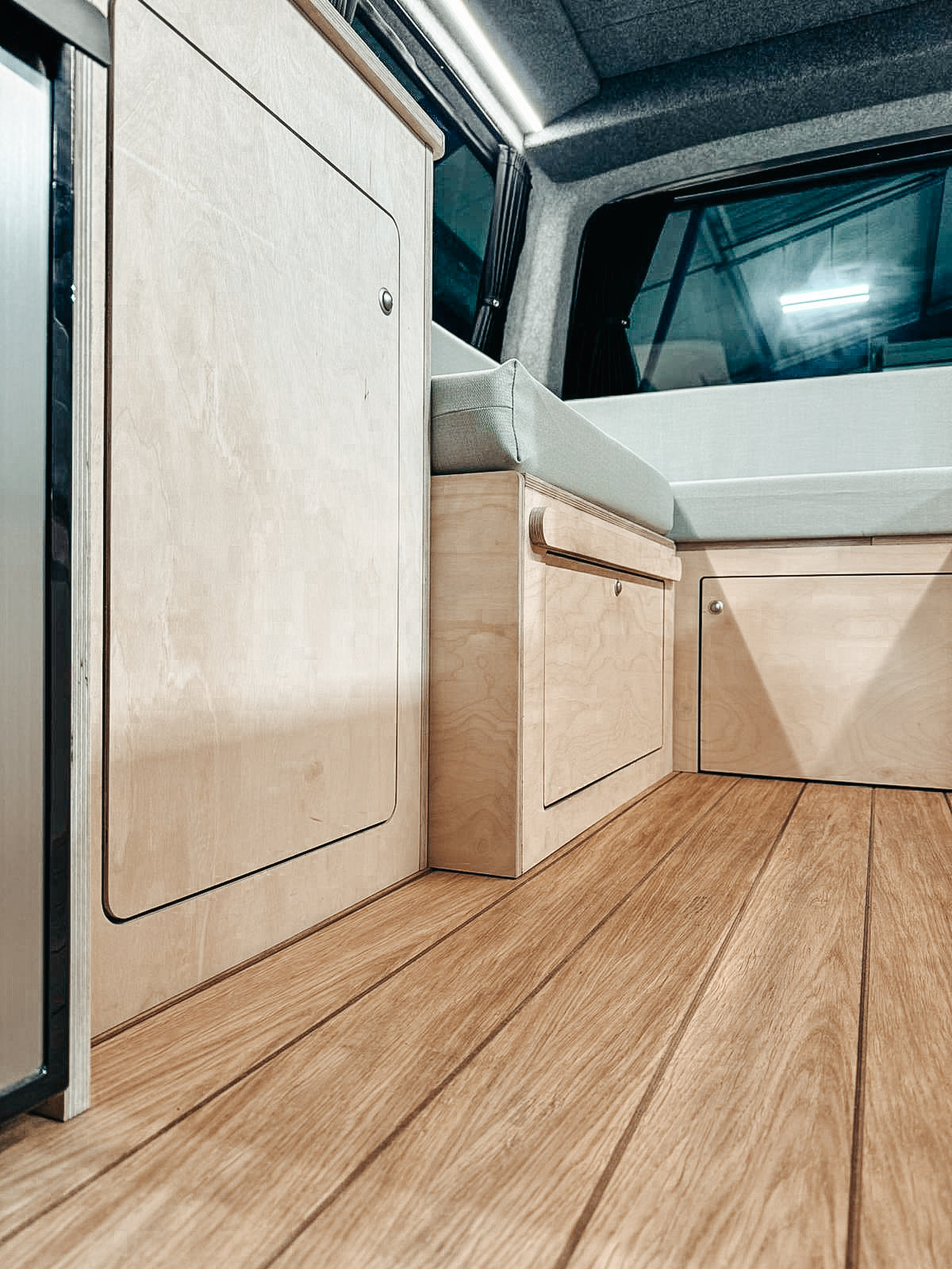 Plain Ply U Shaped Campervan Interior