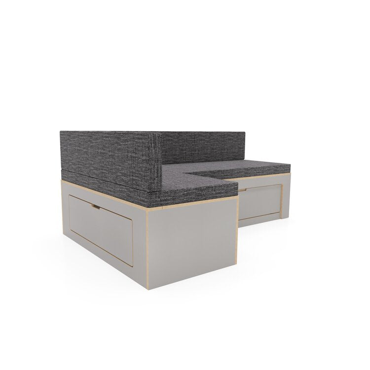 Low Height Laminated L Shaped Universal Bed