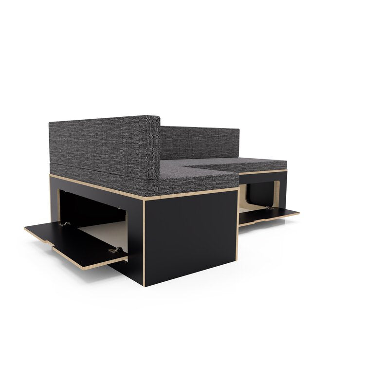 Laminated L Shaped Universal Bed