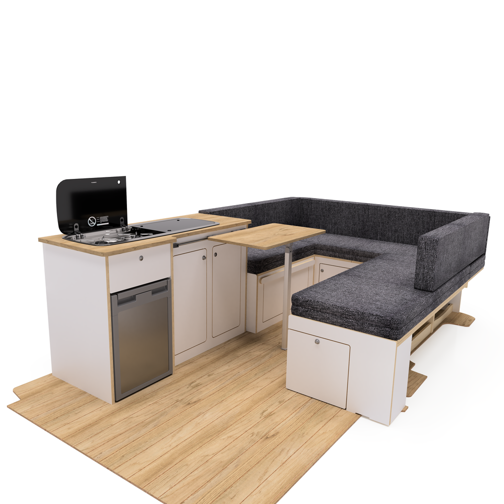 U Shaped Campervan Interior