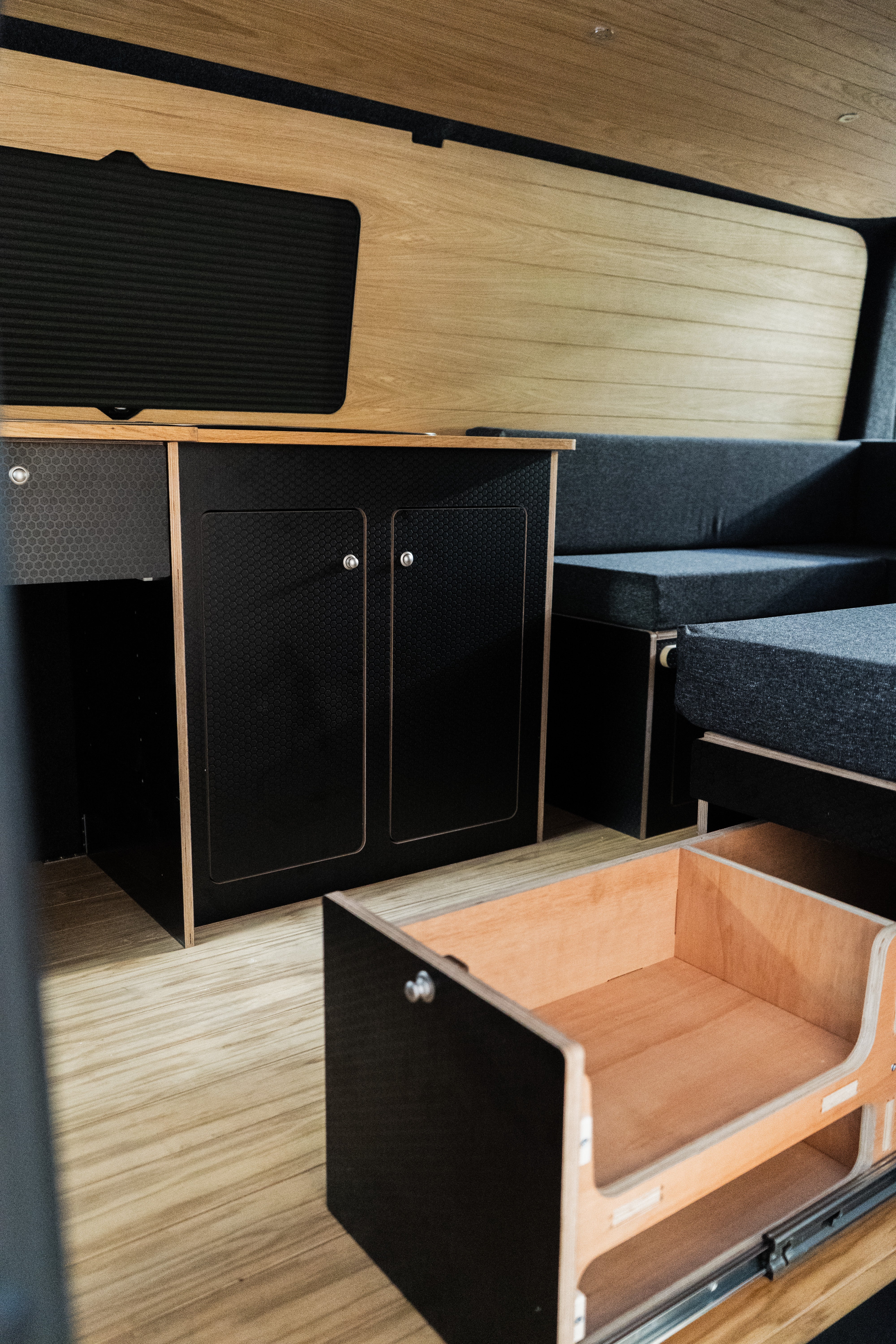 U Shaped Campervan Interior