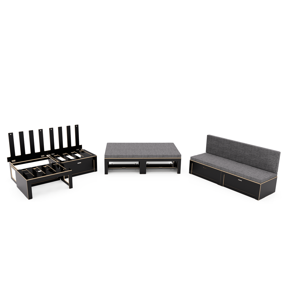 Low Height Buffalo Board Ply Sliding Bed