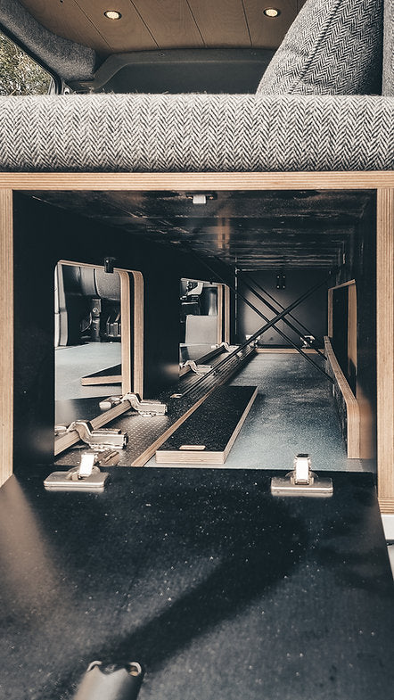 SCHIEHALLION: Bed built with storage at the forefront