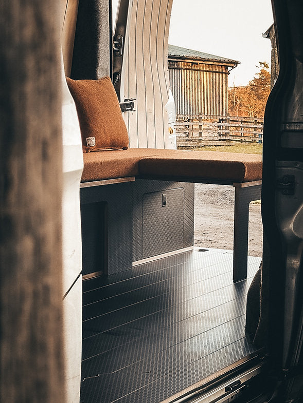 SCHIEHALLION: Bed built with storage at the forefront
