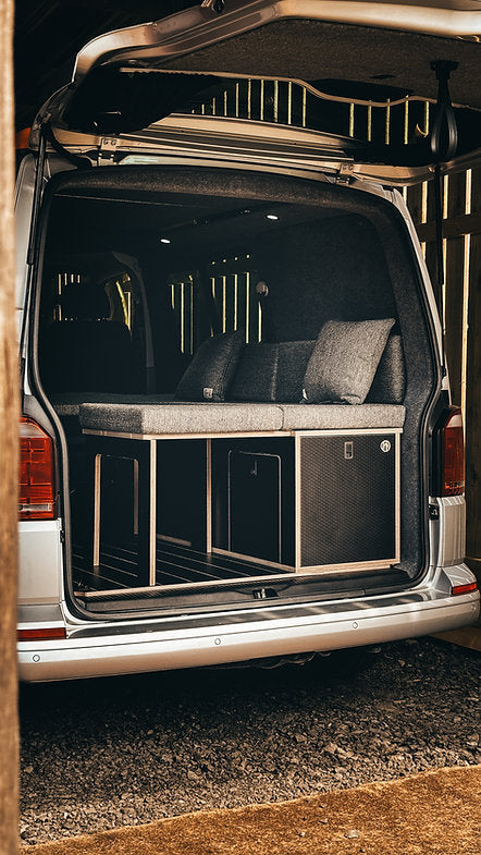 SCHIEHALLION: Bed built with storage at the forefront
