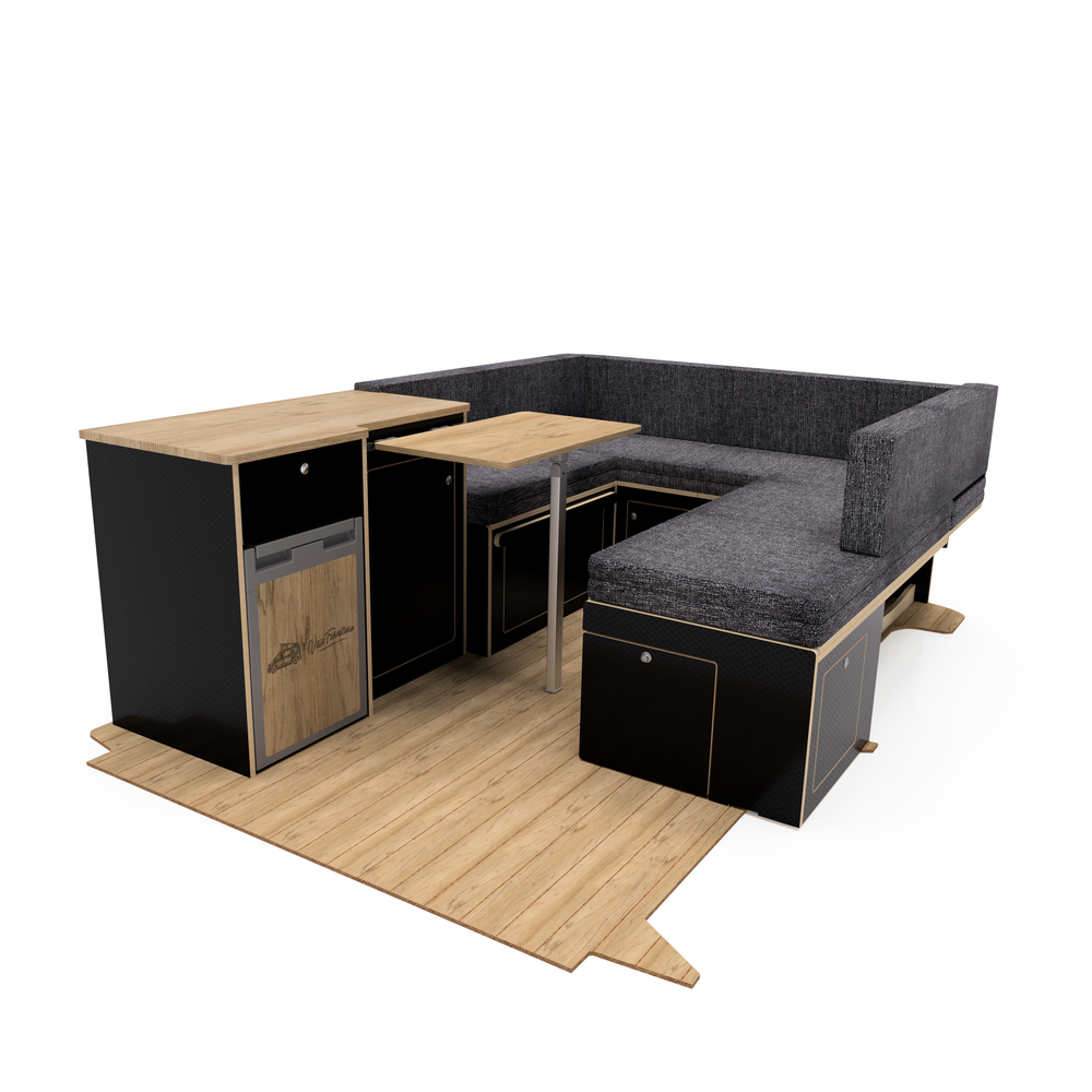 U-Shaped Campervan Interior Ford Transit Custom MK1