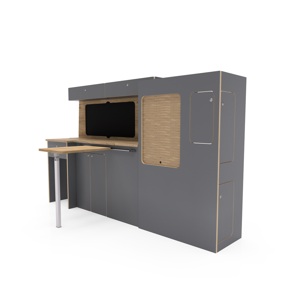 Square Backed Universal Campervan Kitchen Interior Unit