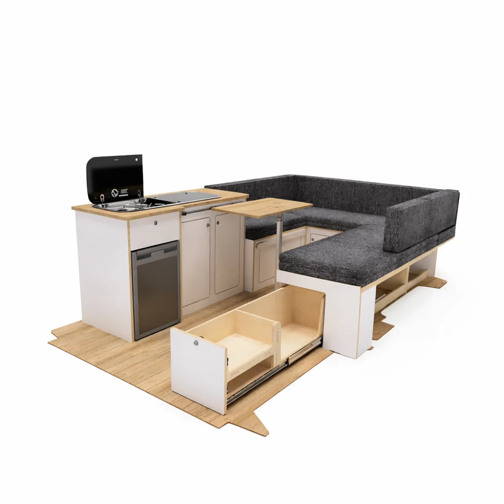 U-Shaped Campervan Interior Renault Trafic 2014/ Vivaro B 2014 - 2019